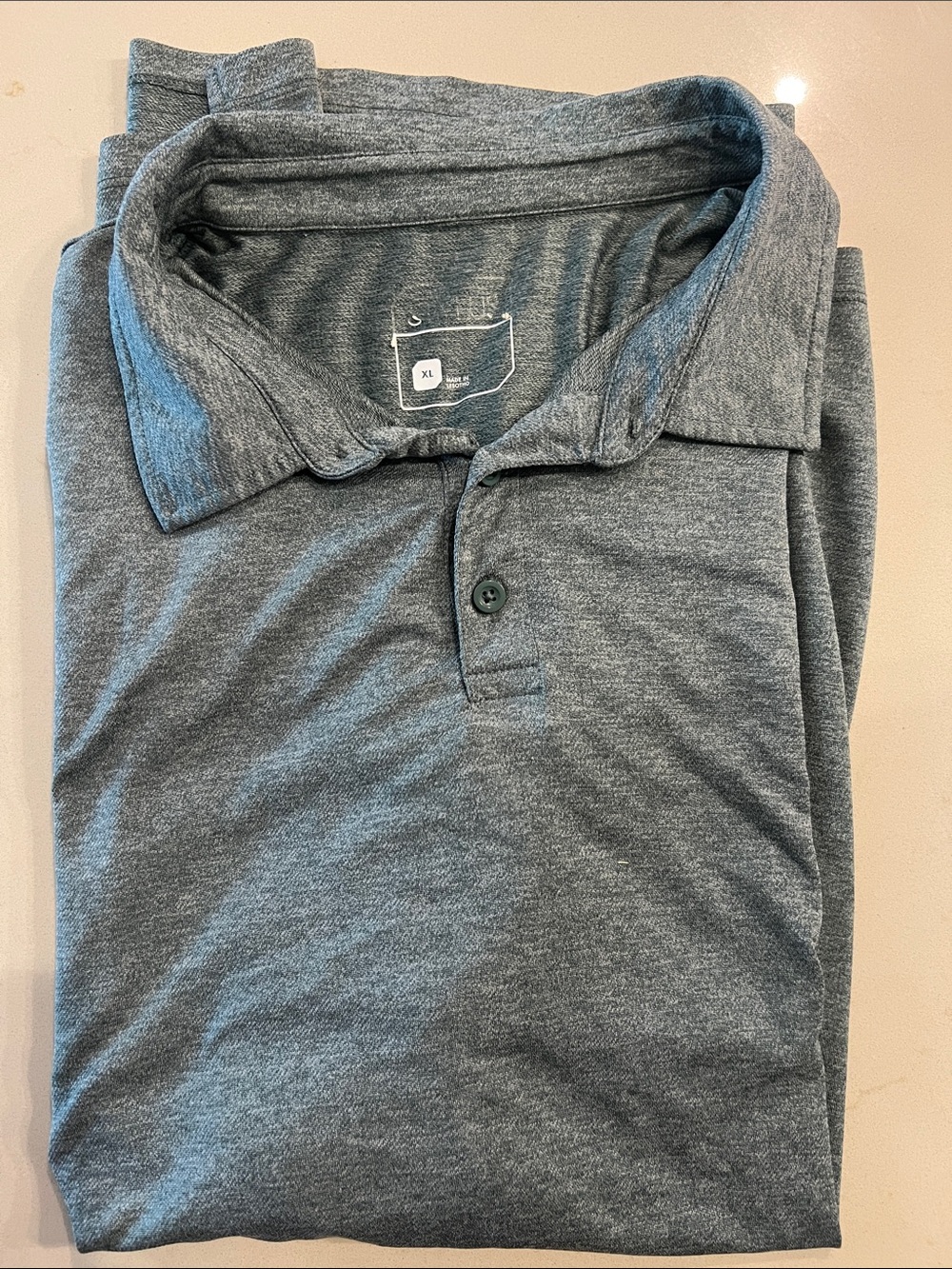 STYLUS Men's Heather Gray Polo